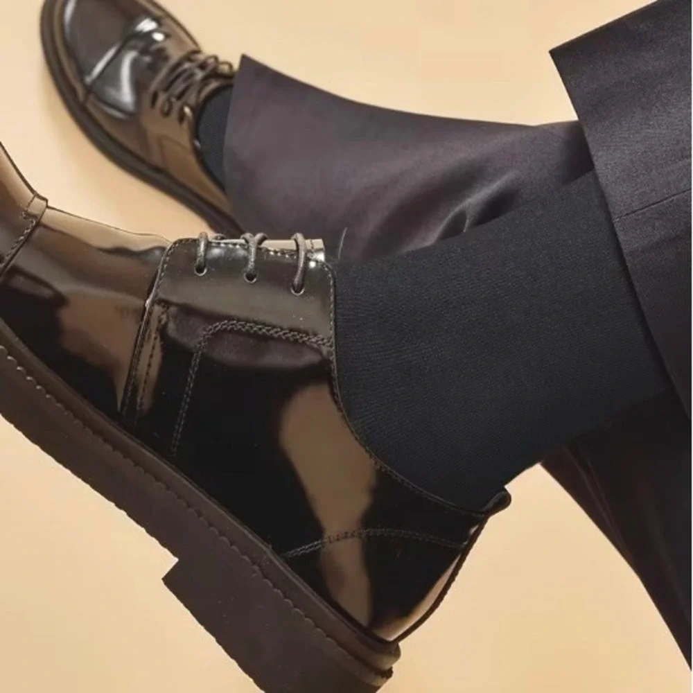 Bamboo Thin Dress Crew Socks XL Durable Moisture Wicking Black 5 PK NEW